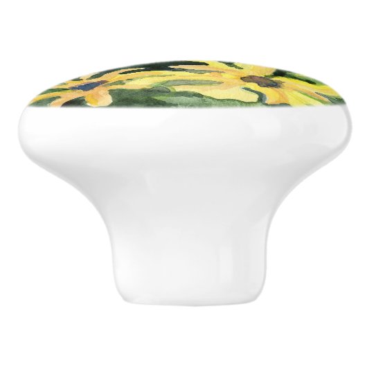 Gele Dagen Ceramic Drawer Pull Keramische Knop (Zijkant)