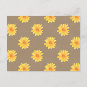 Gele dagen op Briefkaart van Kraft Paper