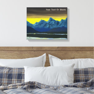 Gele Dageraad Noord Canvas Afdruk