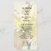 Gele Daglel Bruiloft Benodigdheden Programma (Voorkant / Achterkant)