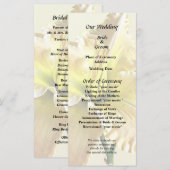 Gele Daglel Huwelijksbenodigdheden Programma (Voorkant / Achterkant)