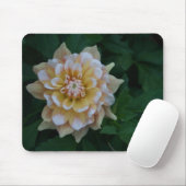 Gele dahlia flower blossom mousepad gift idee muismat (Met muis)