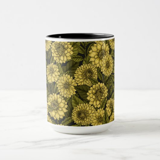 Gele Dahlia-tuin Mok (Midden)