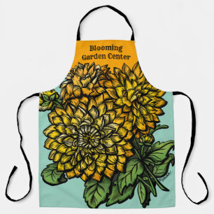 Gele Dahlias Bloemig Schort