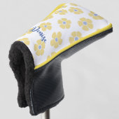 Gele Daisies Dames Golfheadcover (3/4 voorkant)
