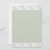 Gele Daisies en White Mums Wedding Invitation Kaart (Achterkant)