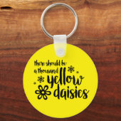 Gele Daisies Sleutelhanger (Voorkant)