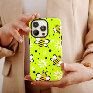 Gele Daisy Bumblebeien   iPhone 14 Hoesje-Mate Case-Mate iPhone 14 Hoesje