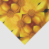 Gele Daisy Flower Petal Abstract ontkoppelen Tissuepapier (Detail)