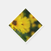 Gele Daisy Helenium papieren servetten (Hoek)