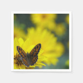Gele Daisy Helenium papieren servetten (Voorkant)