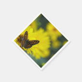 Gele Daisy Helenium papieren servetten (Hoek)