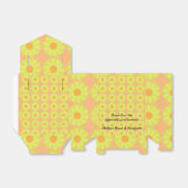 Gele Daisy Tent Stijl Favor Box Bedankdoosjes (Uitgevouwen)