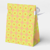 Gele Daisy Tent Stijl Favor Box Bedankdoosjes (Achterkant)