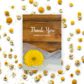 Gele Daisy Veil Land Barn Weddenschap Bedankt