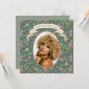  gele dandelions Roze bijen Kaart