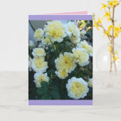 Gele David Austin Rozen Rozentuin bloemen Kaart (Gele Bloem)