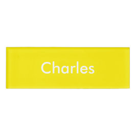 Gele deaffodil persoonlijke Sjabloon Naambadge