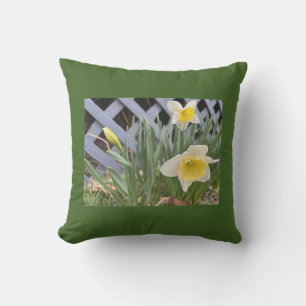 Gele deaffodils buitenkussen