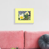 Gele deaffodils canvas afdruk (Insitu (Woonkamer))