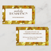 Gele deaffodils Elegant Visitekaartjes (Voorkant / Achterkant)