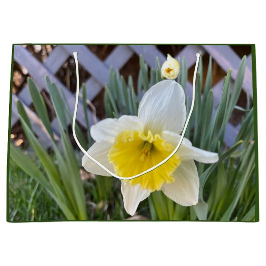 Gele deaffodils groot cadeauzakje (Voorkant)