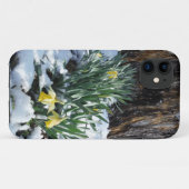 Gele deffodils in de sneeuw Case-Mate iPhone case (Achterkant (horizontaal))