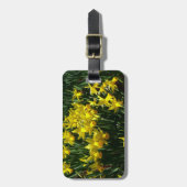 Gele deffodis ik Cheery Spring Flowers Bagagelabel (Voorkant verticaal)