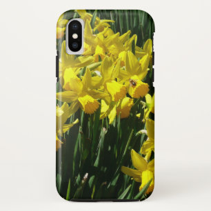 Gele deffodis ik Cheery Spring Flowers iPhone X Hoesje