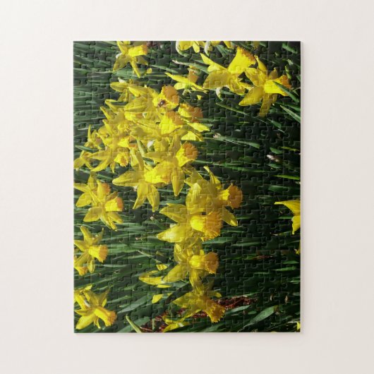 Gele deffodis ik Cheery Spring Flowers Legpuzzel (Verticaal)