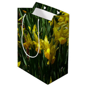 Gele deffodis ik Cheery Spring Flowers Medium Cadeauzakje