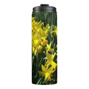 Gele deffodis ik Cheery Spring Flowers Thermosbeker