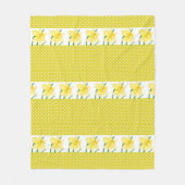 Gele deffodis Vloervulbak Fleece Deken (Voorkant)