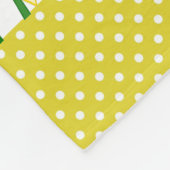 Gele deffodis Vloervulbak Fleece Deken (Hoek)