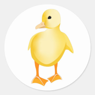 Gele deklaag ronde sticker