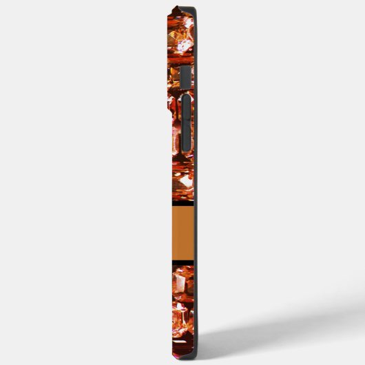 Gele diamanten, oranje diamanten, gemstone Case-Mate iPhone case (Achterkant / Links)