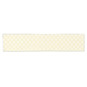 Gele diamantharten 20e verjaardag runner korte tafelloper (Horizontaal)