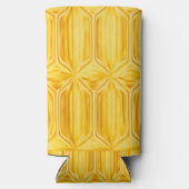 Gele diamantpatroon koelbox (Achterkant)