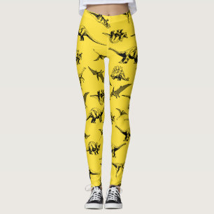 Gele dinosauriërs Leggings