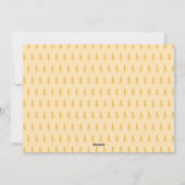 Gele Doodle Vreugde Foto Kerstmis Feestdagenkaart (Achterkant)