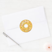 Gele Doughnut Sticker (Envelop)
