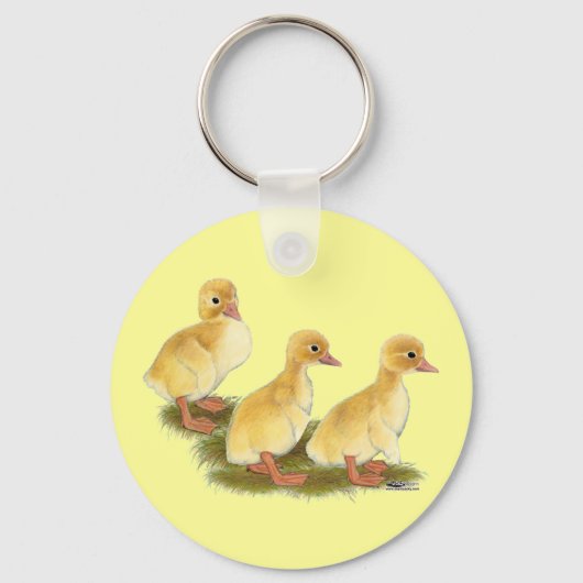 Gele ducklings sleutelhanger (Voorkant)