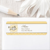 gele duif retour adres label (Insitu)