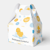 gele eend bubbel bad partij gunst doos bedankdoosjes (Voorkant Zijde)