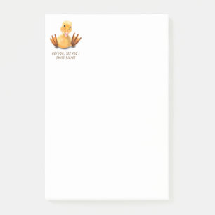 Gele Eend Speelse Knipoog Gelukkig Lach  Post-it® Notes