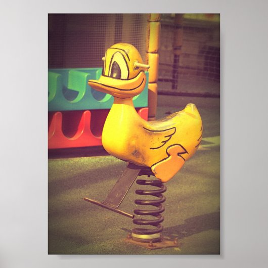 Gele Eend Speeltuin Attractie Poster (Voorkant)
