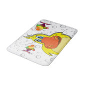 gele eend vis bubbels badkamer badmat (Gekanteld)