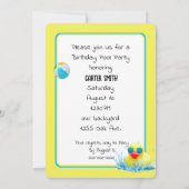 Gele eenden voor de goudpool kaart (Achterkant)