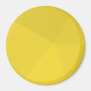 Gele, eenvoudige, moderne, coole, geometrische tre magneet