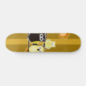 Gele eigenaar skateboard (Horizontaal)